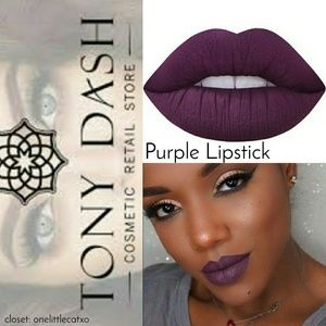 ✿3 for 20✿ Tony Dash Dark Purple Lipstick Bundle